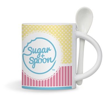 Eden Sublimation Mug & Spoon Set – 320ml