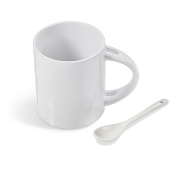 Eden Sublimation Mug & Spoon Set – 320ml