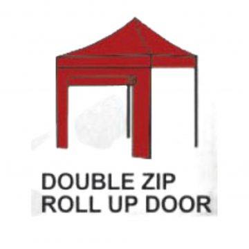 Double zip roll up door